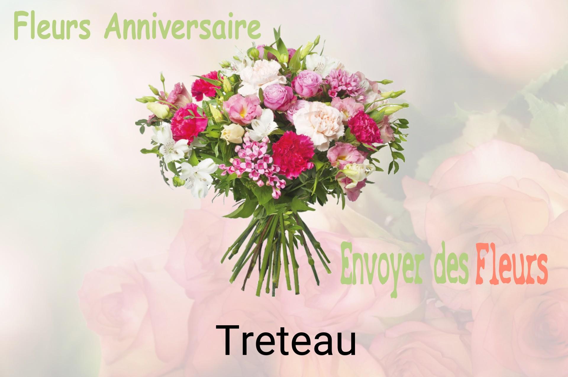 Bouquet de fleurs d’anniversaire livré à Treteau